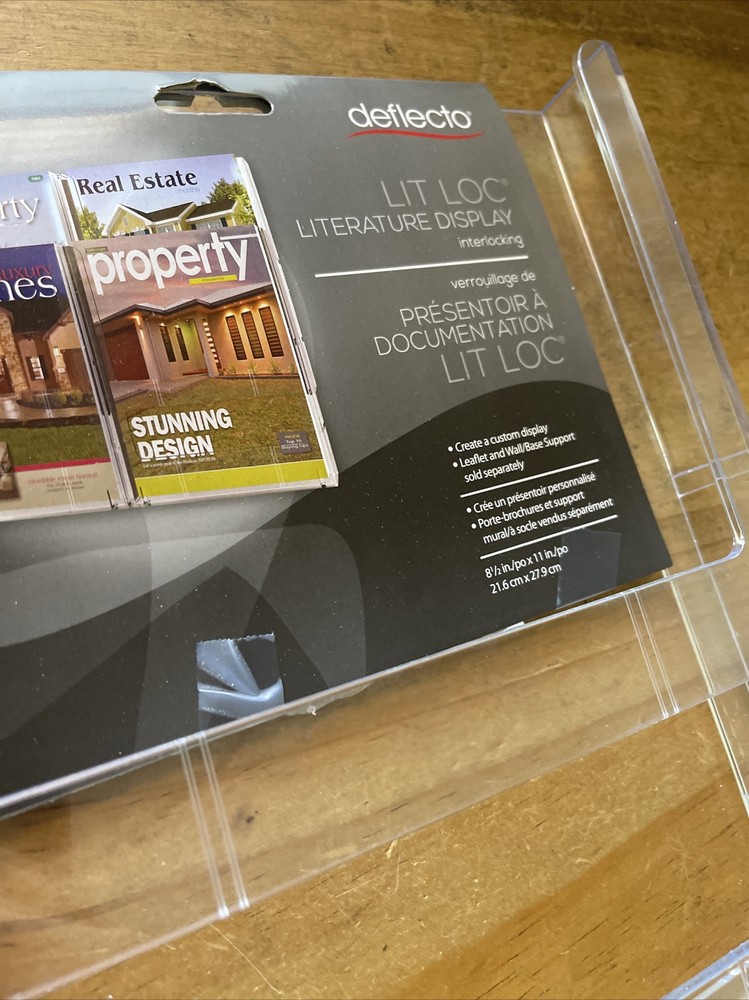 Deflecto Lit Loc Literature Display Interlocking