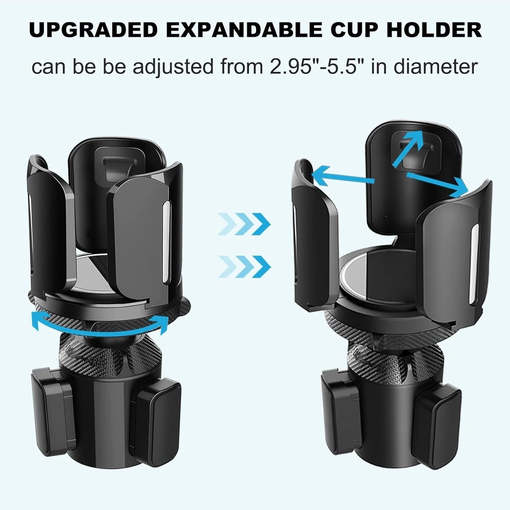 Car Cup Holder Expander Cup Holder Expander for Car with Base speedlab