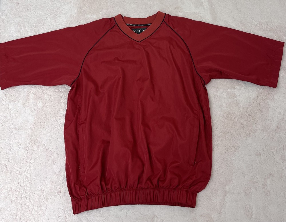 Footjoy Raglan Short Sleeve Windbreaker Pullover Men's size S