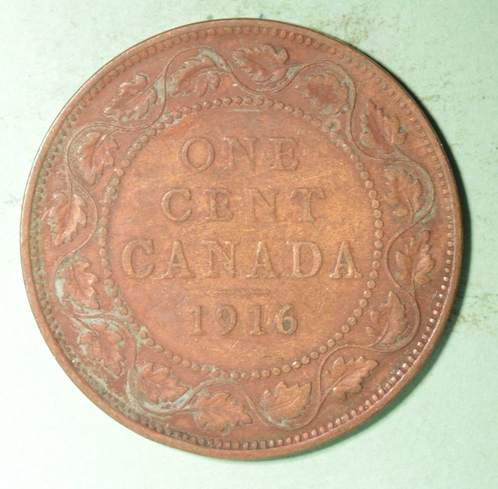 1916 - Canada Large Cent  - INV# X-222