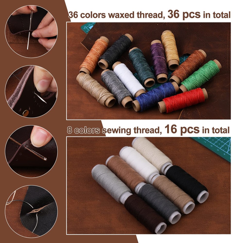 628Pcs Leather Working Tooling Set for Beginners, Starter 628 Pcs,
