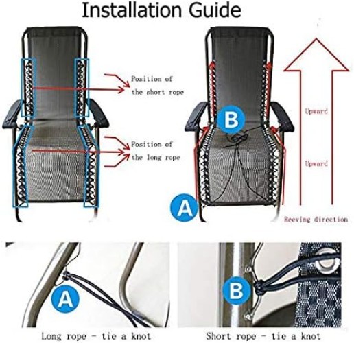 Durable Replacement Cord Set for Zero Gravity Chairs – Perfect for Outdoors