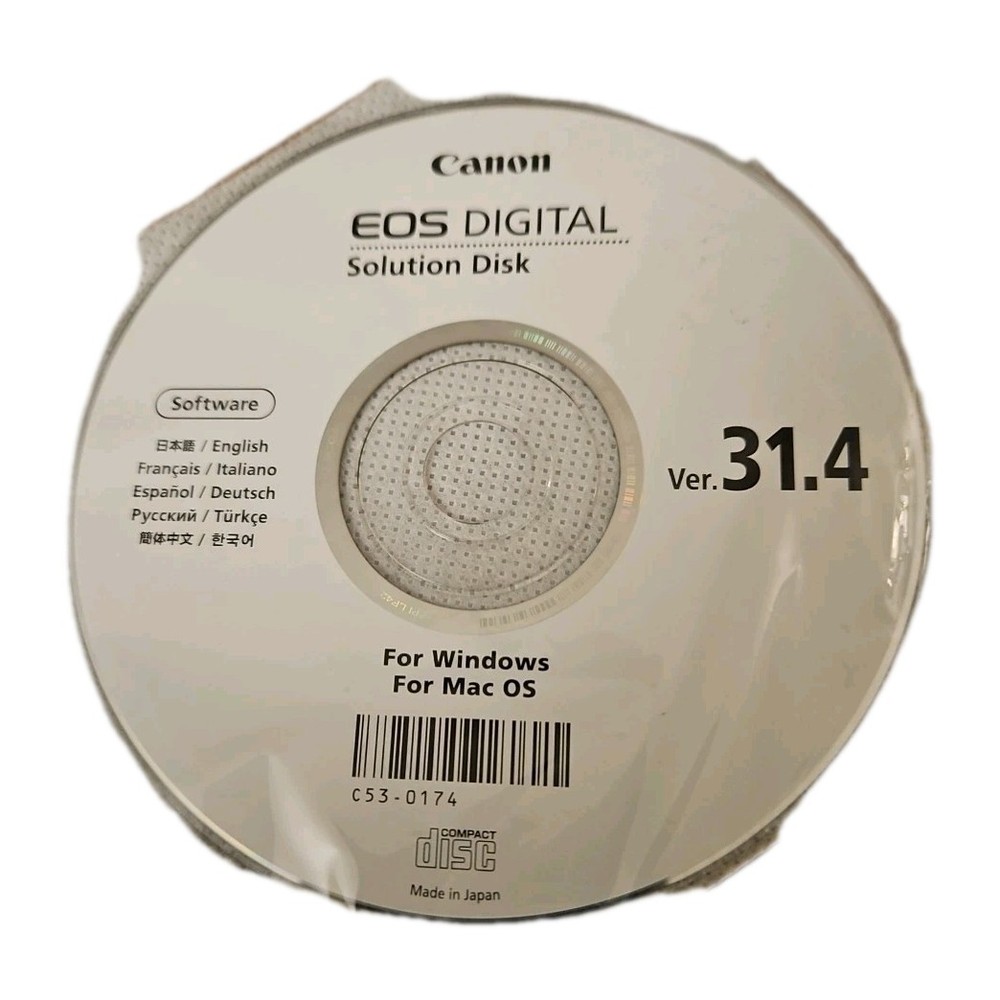 Canon EOS Digital Solution Disk. Ver. 31.4