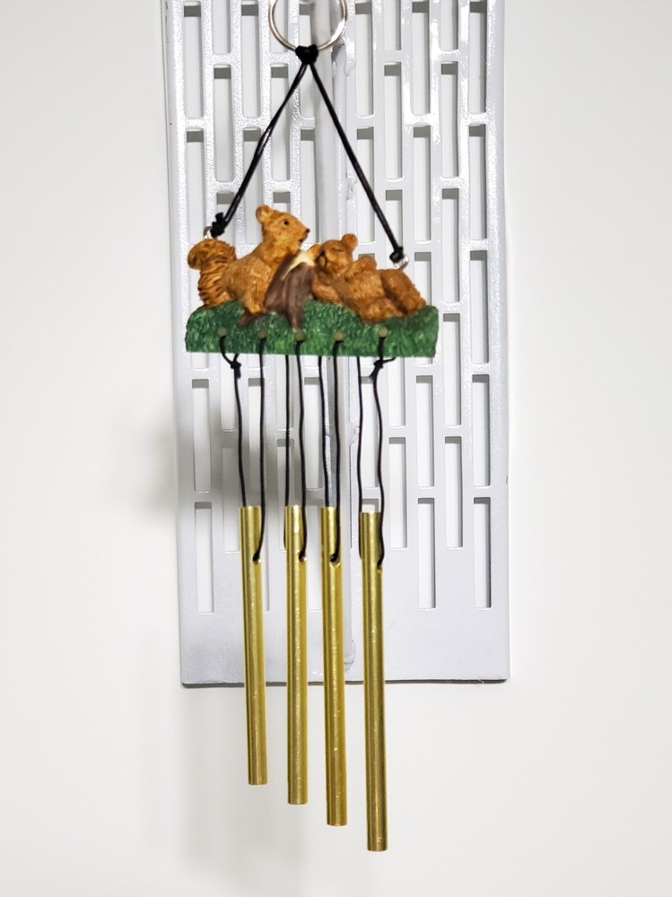 2 Squirrels Wind Chime - 10" Long