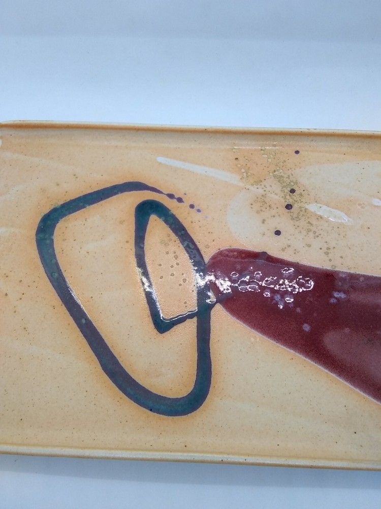 Dish WM Pulltight TN '03 Contemporary Modernist Artwork Rectangular pottery