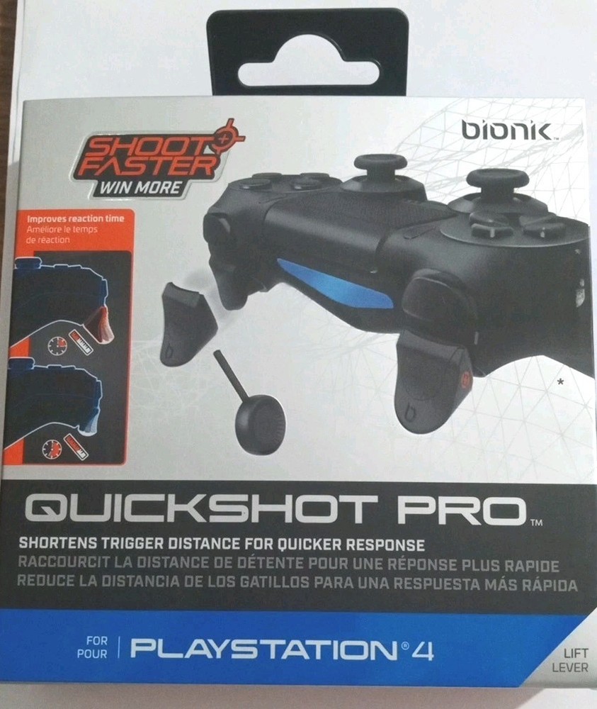 Bionik Quickshot Pro For PS4 Custom Trigger Stop Lock System