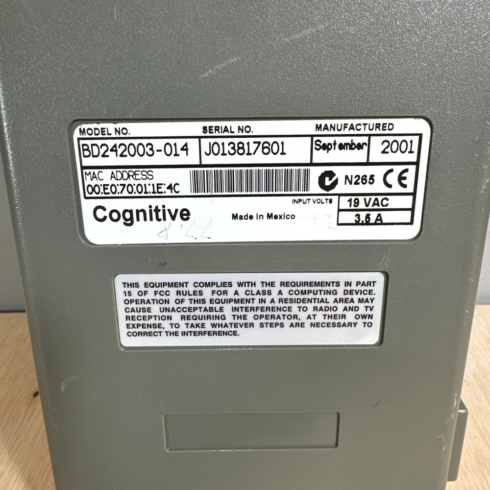 Cognitive Thermal Printer Label Maker Blaster Advantage BD242003-014 *Untested*