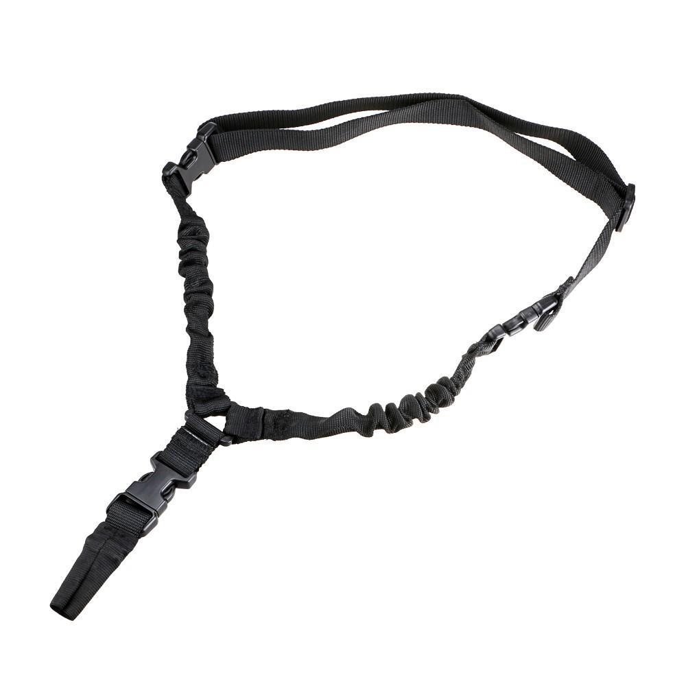 Tactical One Single Point Sling Adjustable Bungee Rifle Gun Sling Strap System