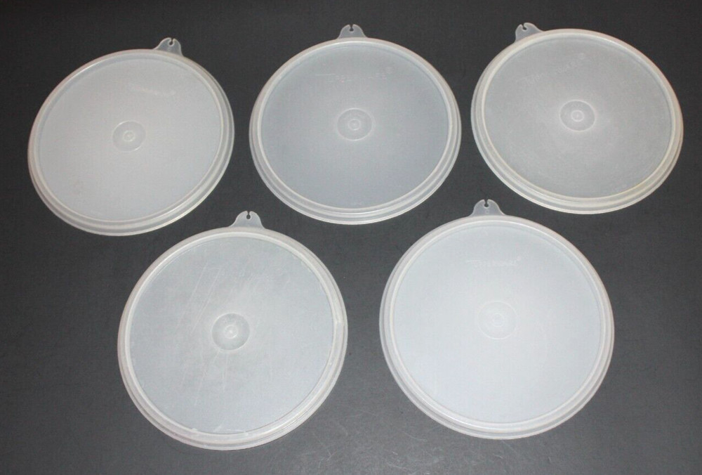 Vintage Lot 5 Tupperware Sheer Replacement Lid 227