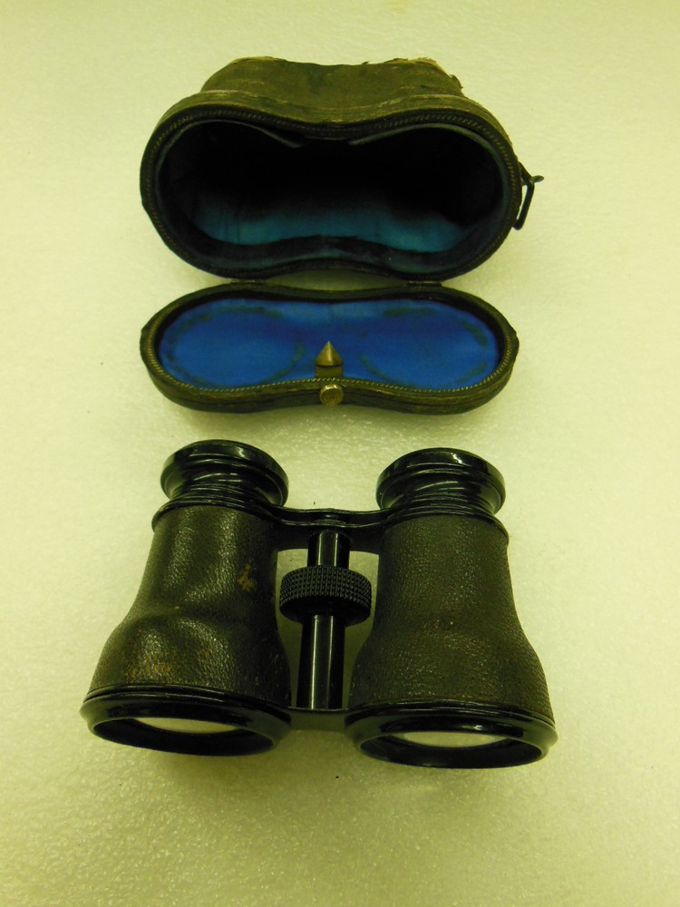 antique Opera Optical Glasses / Binoculars with Case