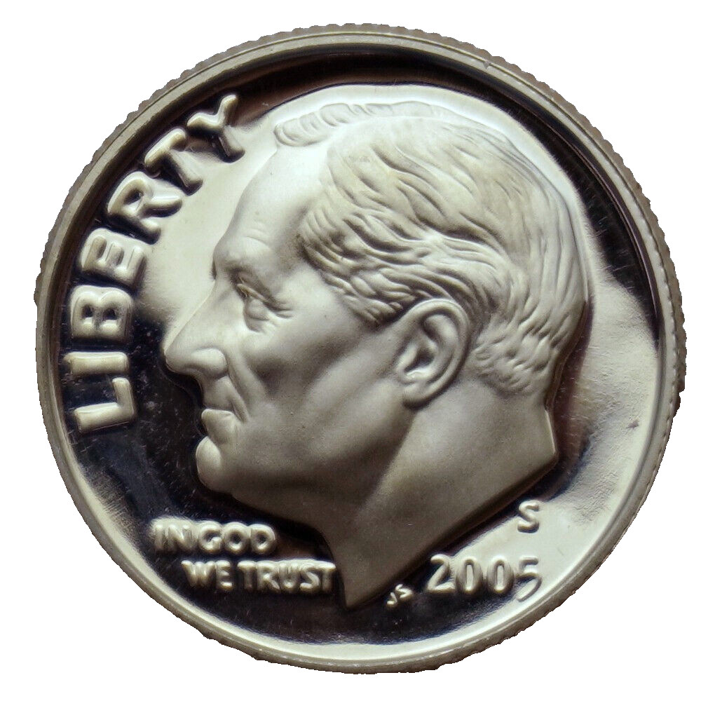 2005-S Proof Roosevelt Dime