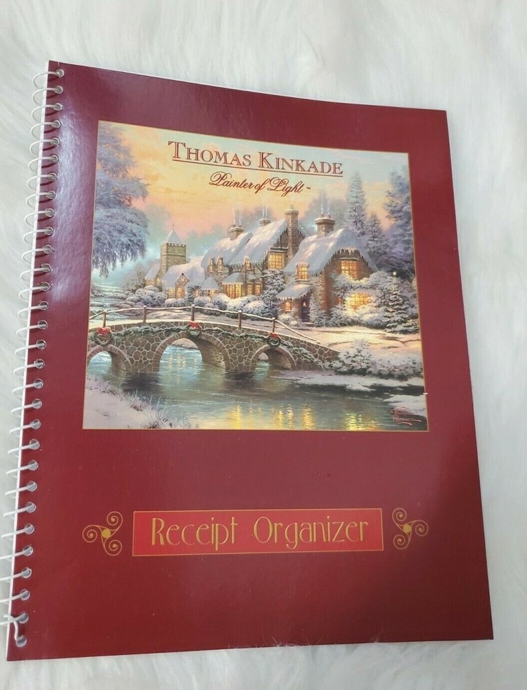 Thomas Kinkade Receipt Organizer  New!  HA