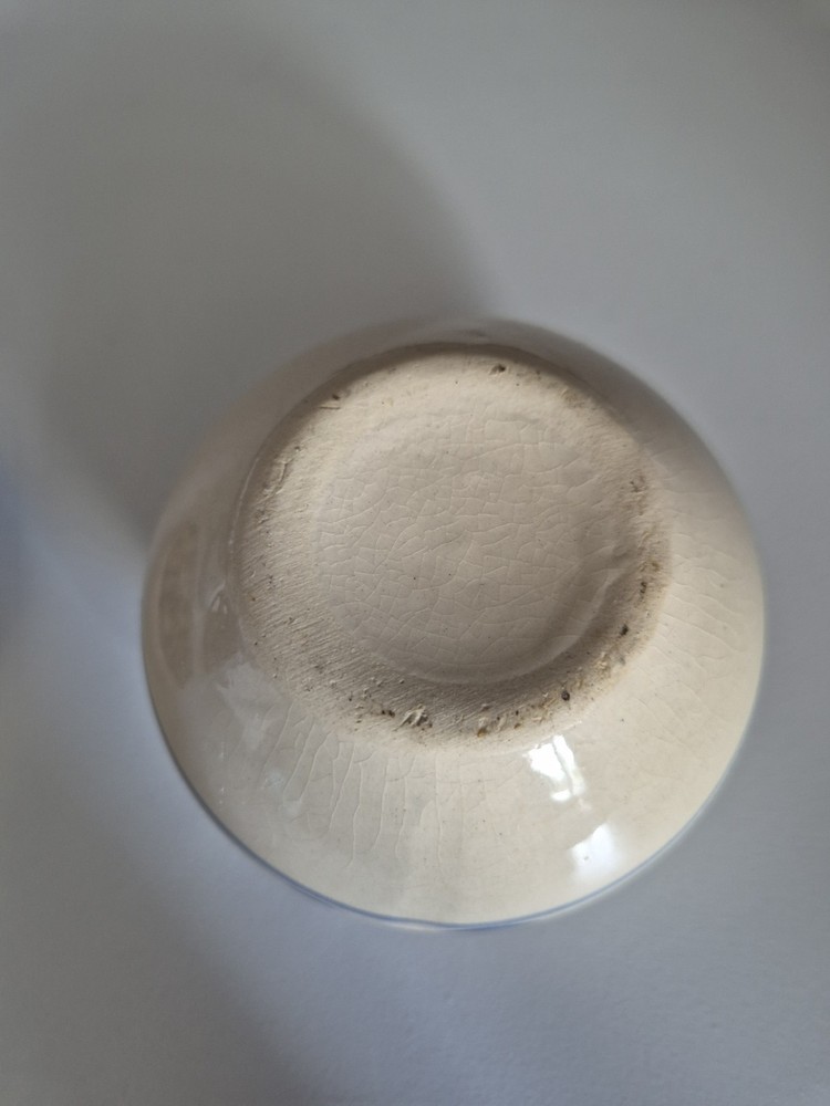 Vintage Indian ceramic spice bowl With Lid