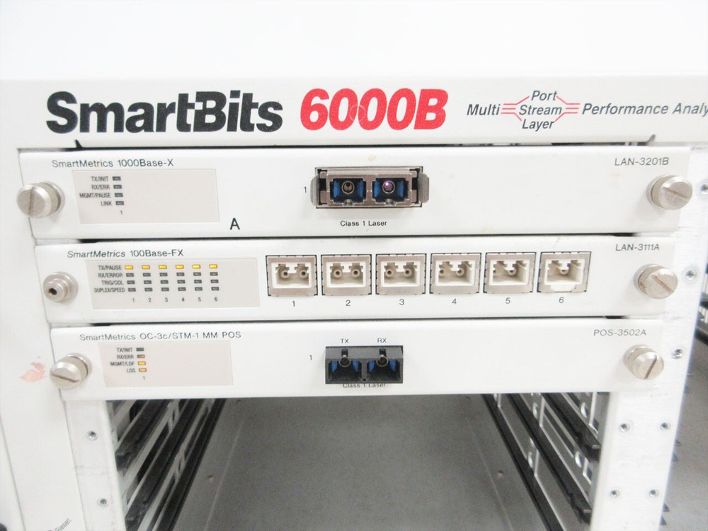 NETCOM SYSTEMS 6000B SMB-6000B ANALYSIS SYSTEM CHASSIS & MODULE SMARTBITS
