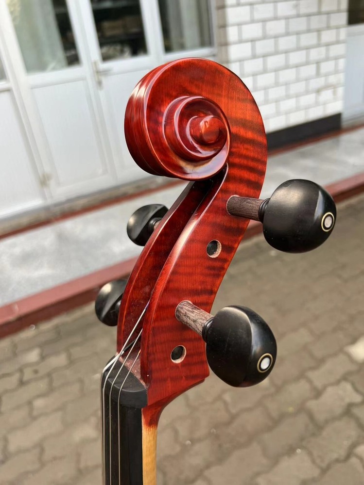 Stradivari model solid wood Cello 4/4,with hard case, Strong Deep Sound #15938