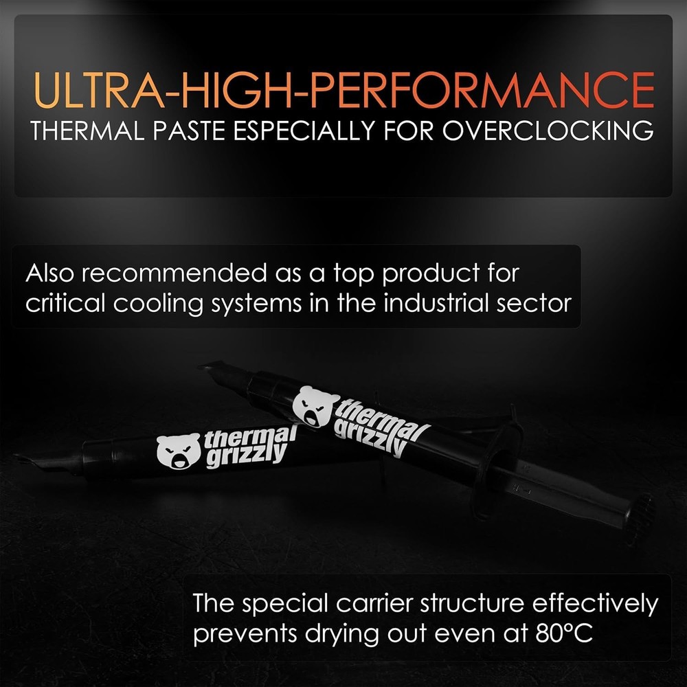 Kryonaut - 1 Gram - Extremely High Performance Thermal Paste + 12 Cleaning Wi...
