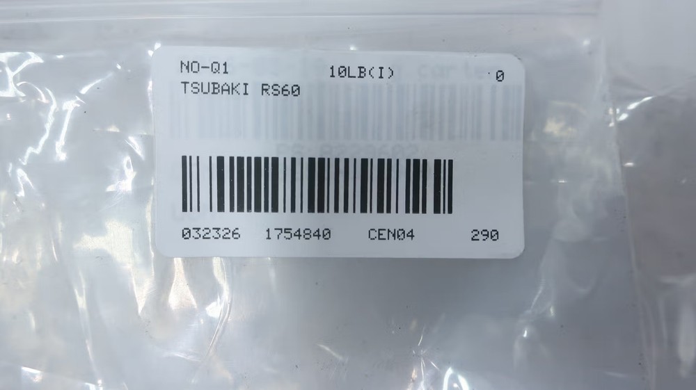 Tsubaki RS60 Riv Single Roller Chain 10ft