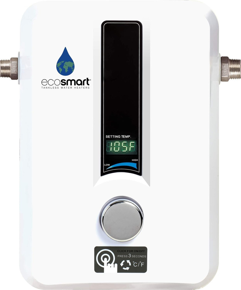 ECO 8 Tankless Water Heater, Electric, 8-Kw - Quantity 1, 12 X 8 X 4