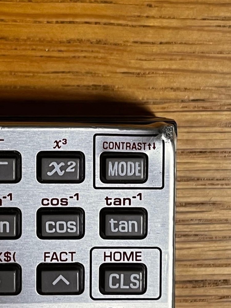 CASIO VX-4 mini Pocket Personal Computer Calculator Tested AA Battery Replaced.