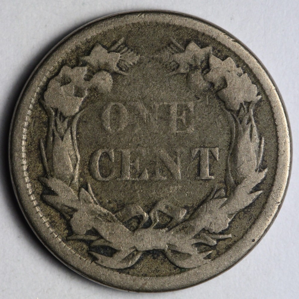 1858 S.L. Flying Eagle Cent Penny FINE E107 DAEU