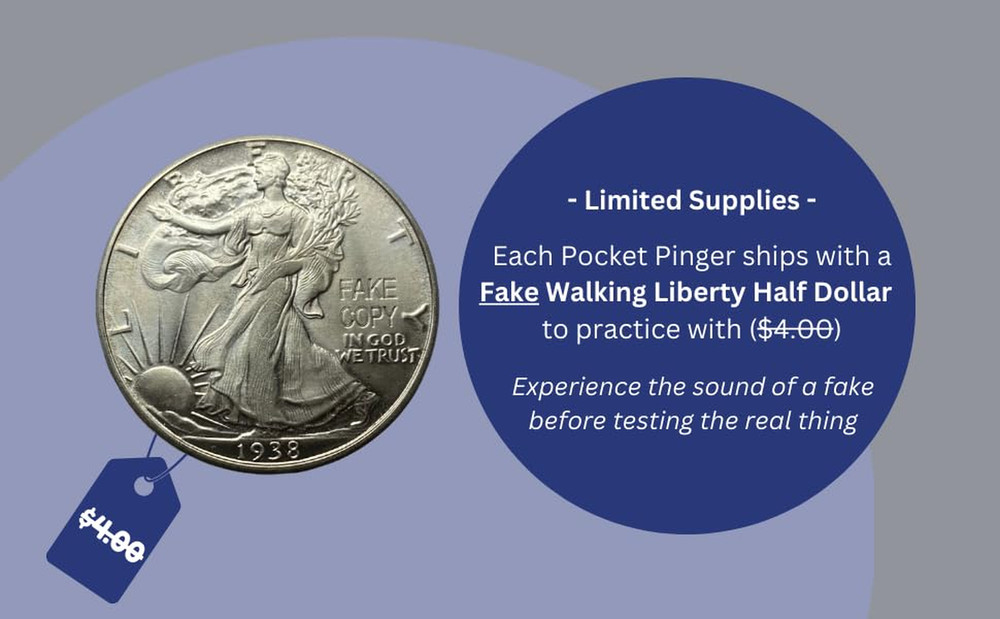 The Pocket Pinger + Stack Stick, Coin Ping Test (Black, 1 Pack) + Stackertools A