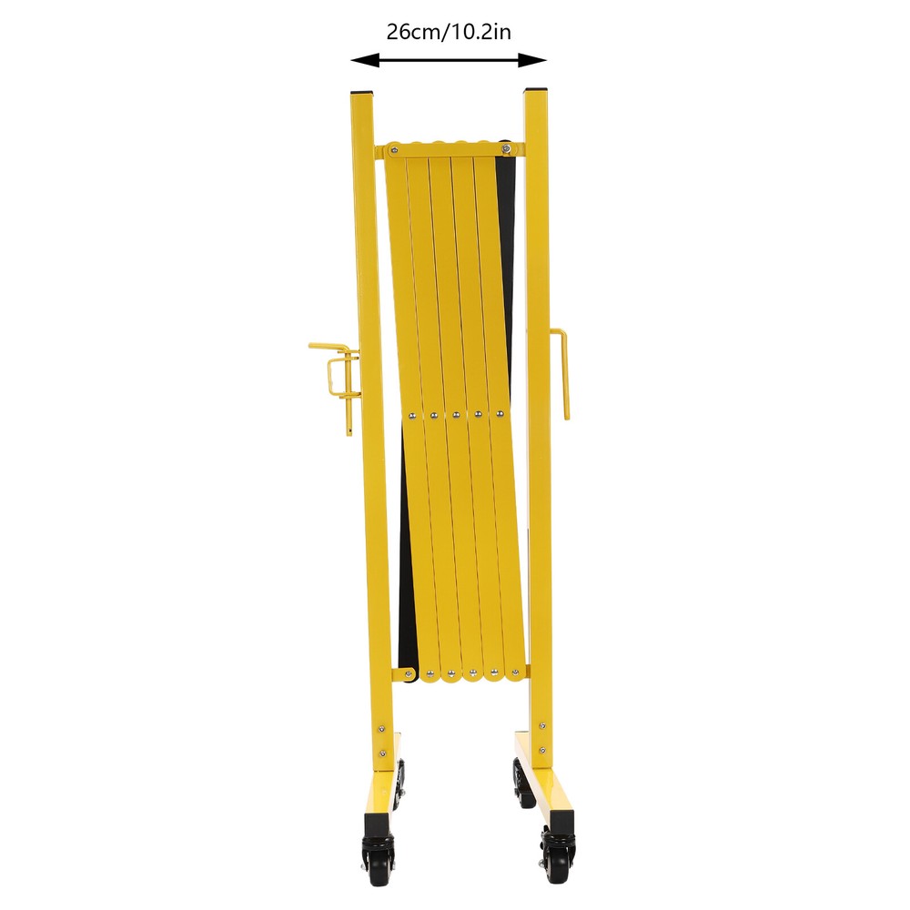 Expandable Mobile Barrier Gate Portable Adjustable Safety Barrier With Casters