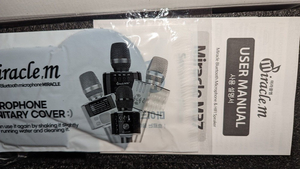 Wireless Karaoke Microphone Miracle M37 Second Edition Brand New