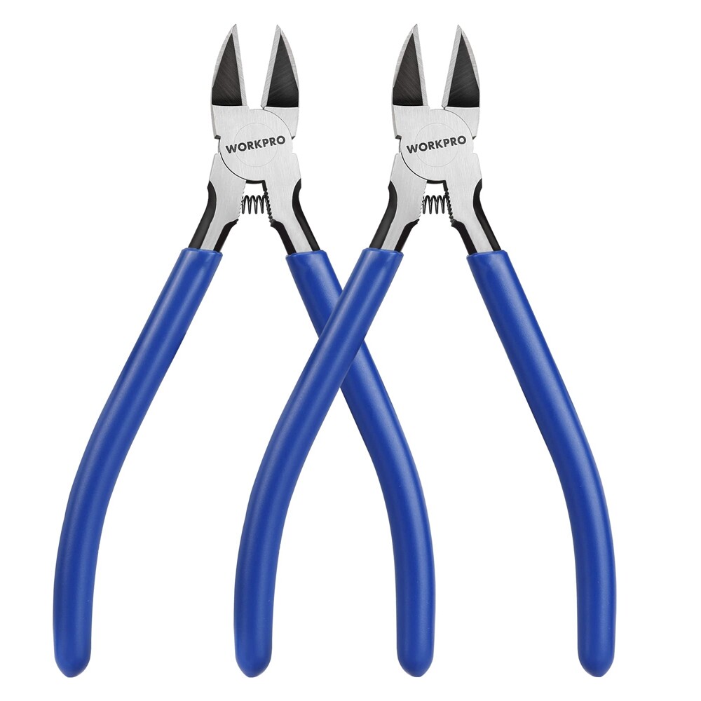 6" Wire Cutter Precision Flush Cutter Spring Loaded Side Cutting Diagonal Cutter
