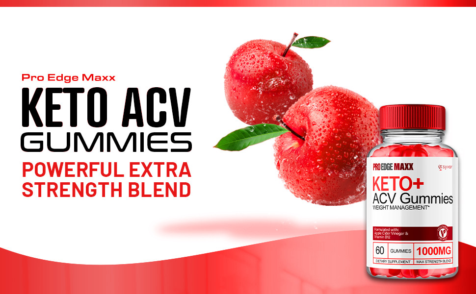 Pro Edge Maxx Keto ACV Gummies Maximum Strength Vitamin Formula, 60 Gummies