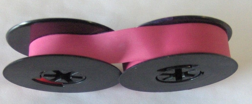 Hermes Baby 1000 Solid Pink Typewriter Ribbon + Free Shipping