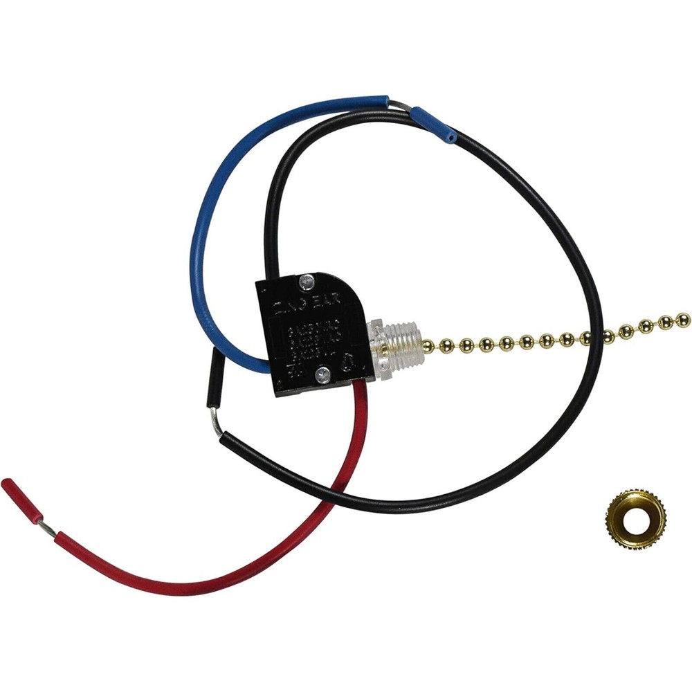 Ceiling Fan Switch for Zing Ear ZE-110 3-Way 3-Wire Pull Chain Fan Light Switch