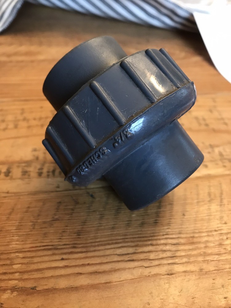 3/4" SCH-80 Union with EDPM O-Ring Seal (S x S)