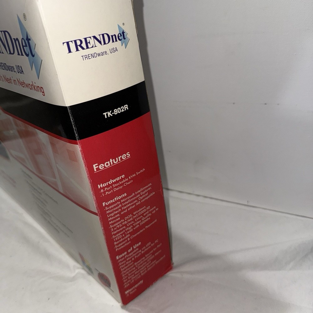 TRENDnet TK-803R 8-Port Rack Mount KVM Switch