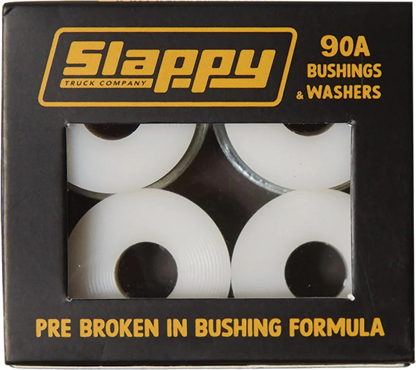 SLAPPY STANDARD BUSHINGS/WASHERS SET 90A WHITE 2pr