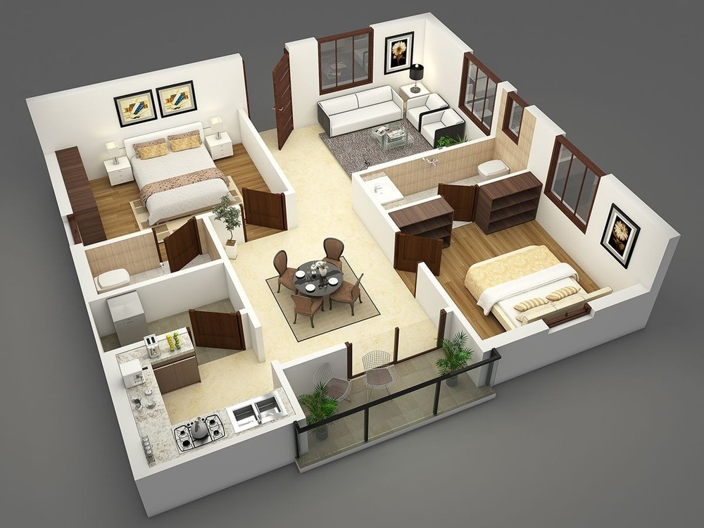 Design 3D Floor Plan Model Design
