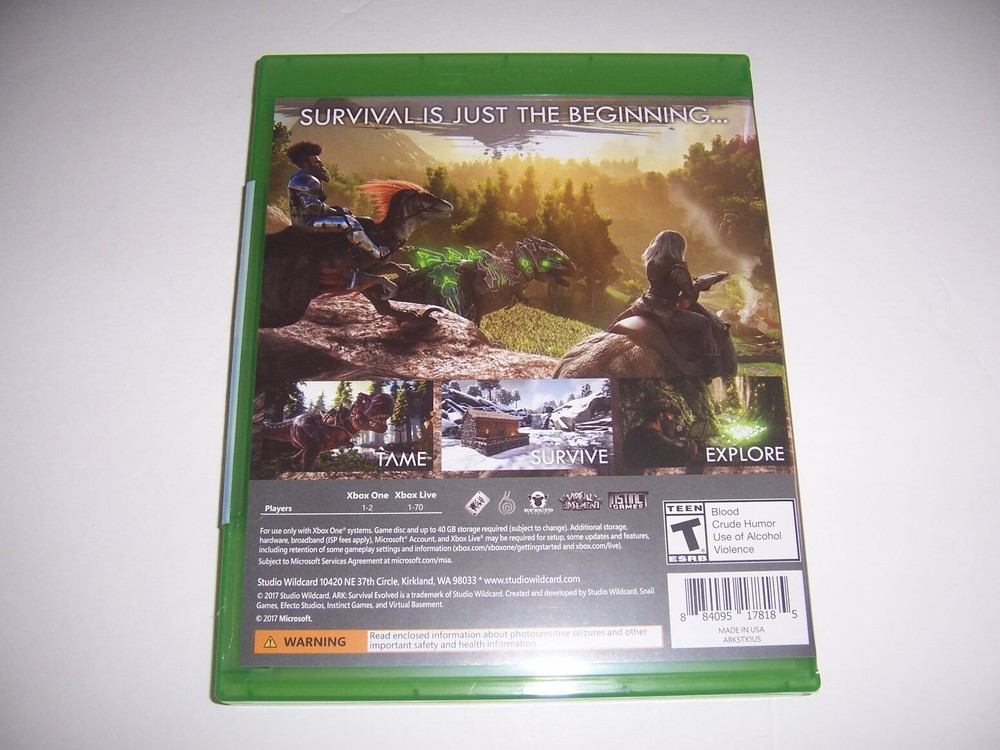 Replacement Original Box Case Xbox One XB1 for ARK SURVIVAL EVOLVED *NO DISC*