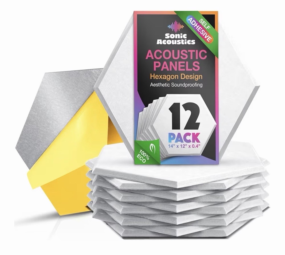 12 Pack Self Adhesive Sonic Acoustics Panels