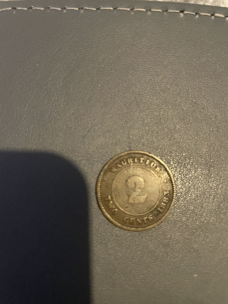 MAURITIUS 2 CENT COIN DATED 1883-Good Condition For Age