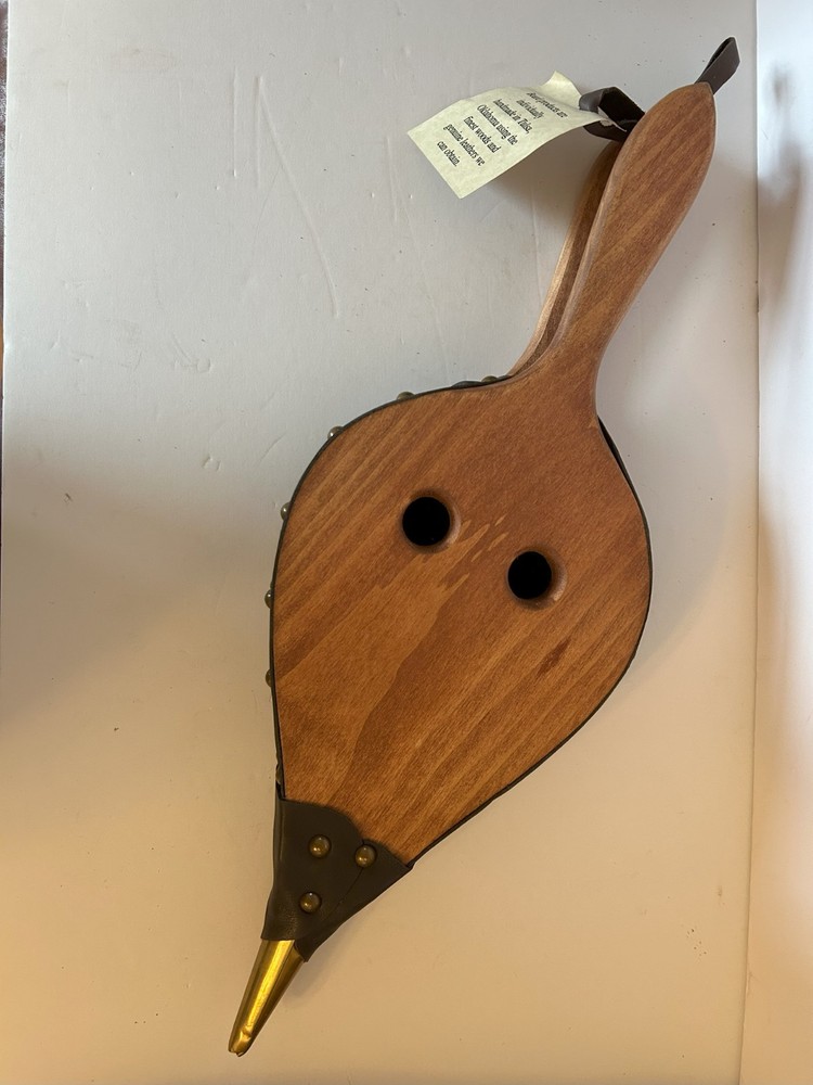 NEW - Johnny Beard Bellow - Solid Wood with Leather - Made in Oklahoma