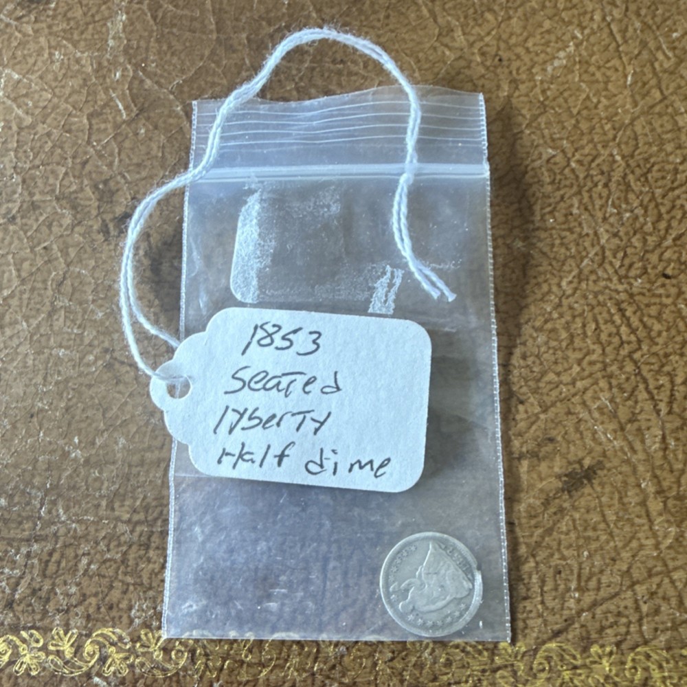1853 Seated Liberty Silver Half Dime Coin Uncertified