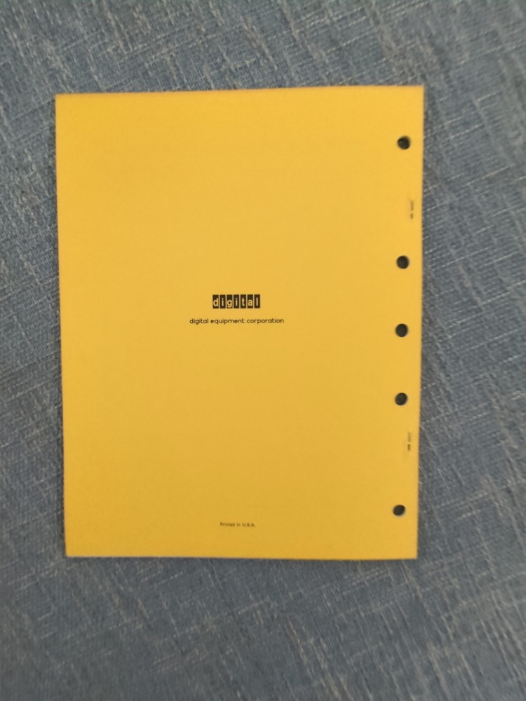 Digital Equipment Corp (DEC) MOP Maintenance Operation Protocol 1978