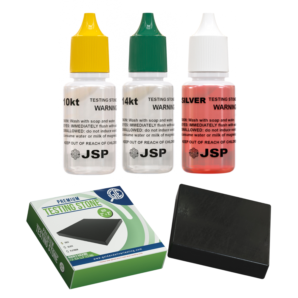 10K 14K GOLD & SILVER JEWELRY TESTING ACID SOLUTION TEST SCRAP TESTER SOLUTIONS