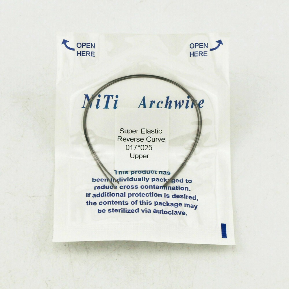 Dental Reverse Curve Arch Wire Niti Super Elastic Round/Rectangular True Form