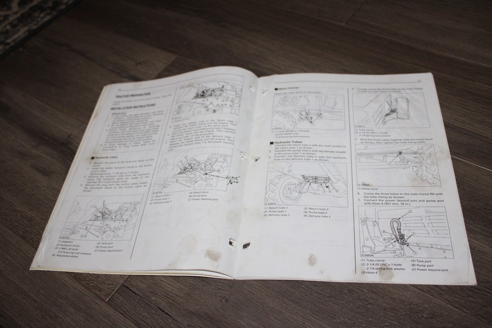 Kubota model LA211 front loader operators manual