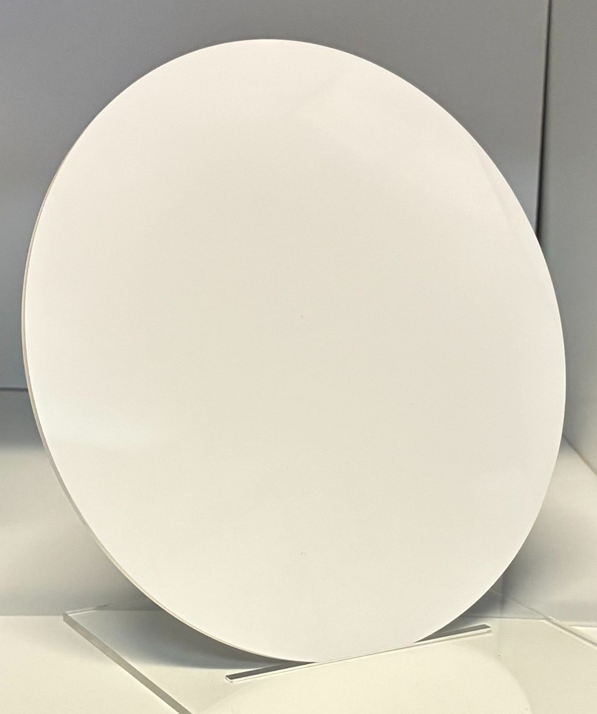 (10-Pack) Acrylic Plastic Circle Disc - 1/8" Thick - Opaque White - 3" Diameter