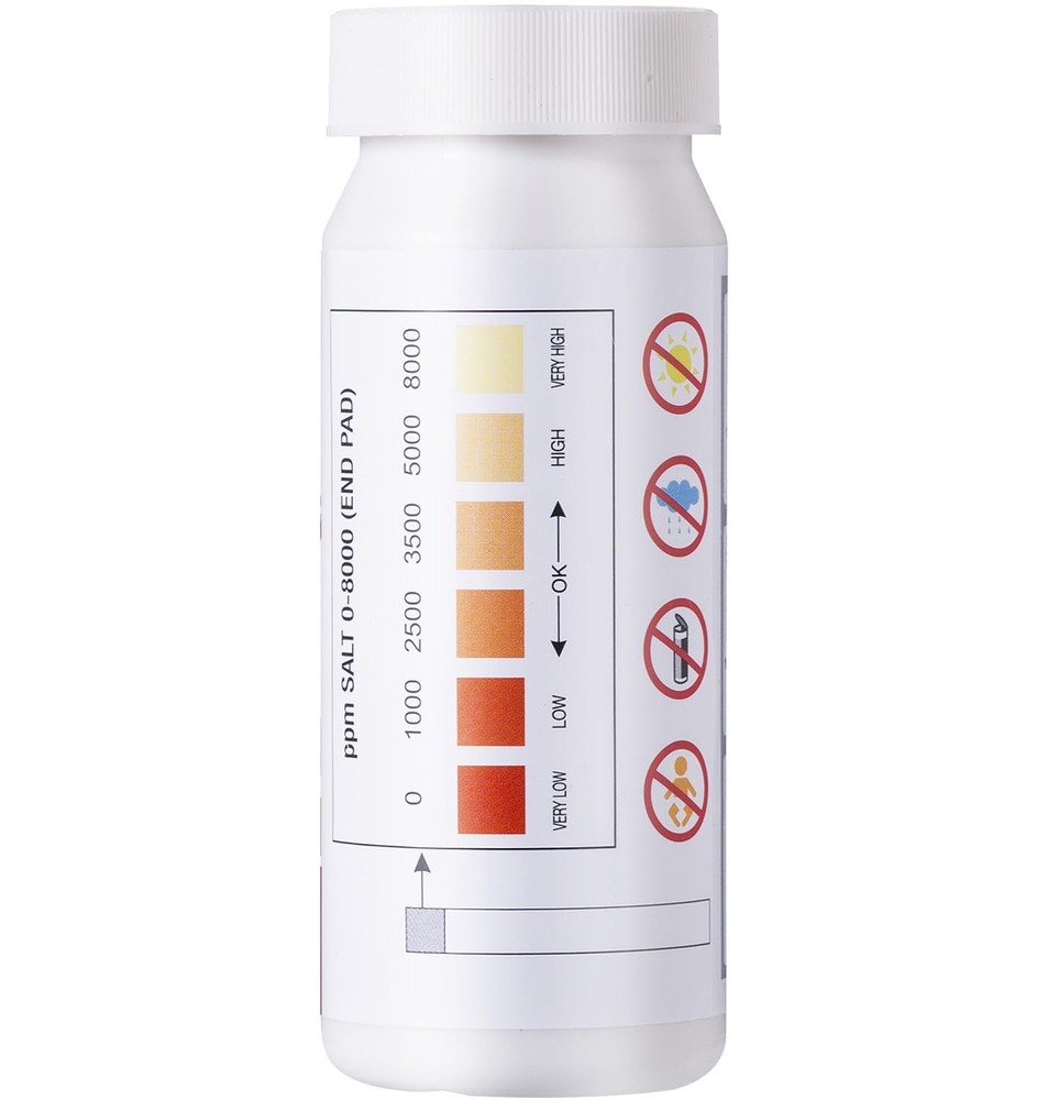 SuperCheck Salt Test Strips for Testing Pool Strips-25