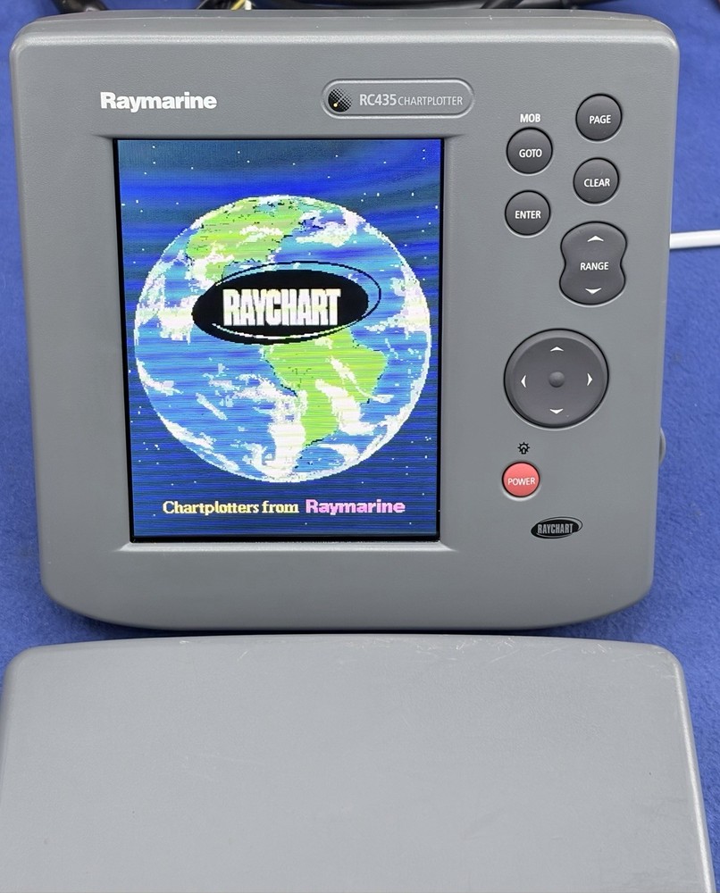 Raymarine RC435 GPS Chartplotter Display W/ Cover; Fully Tested & Working