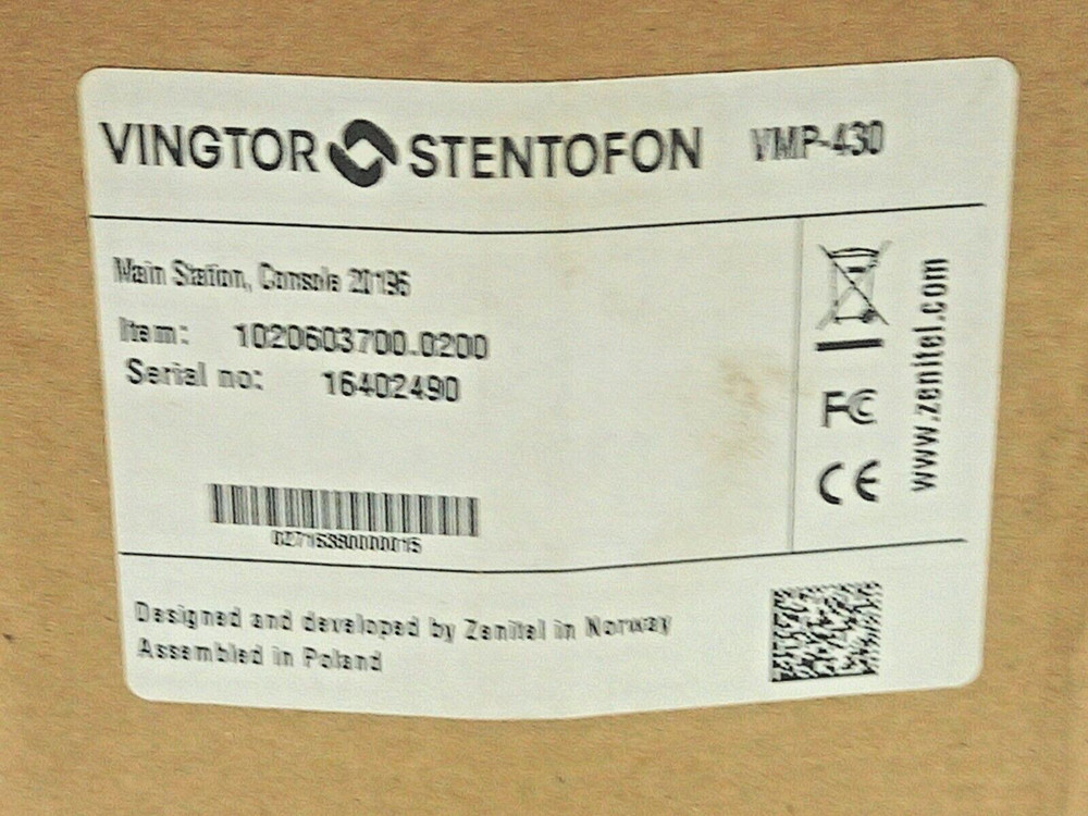 VINGTOR VMP-430 HEADSET MAIN STATION VMP430