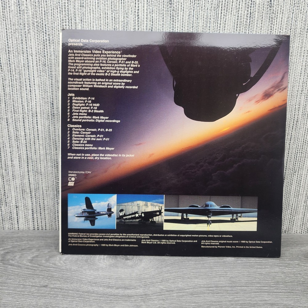 Jets and Classics Laserdisc LD