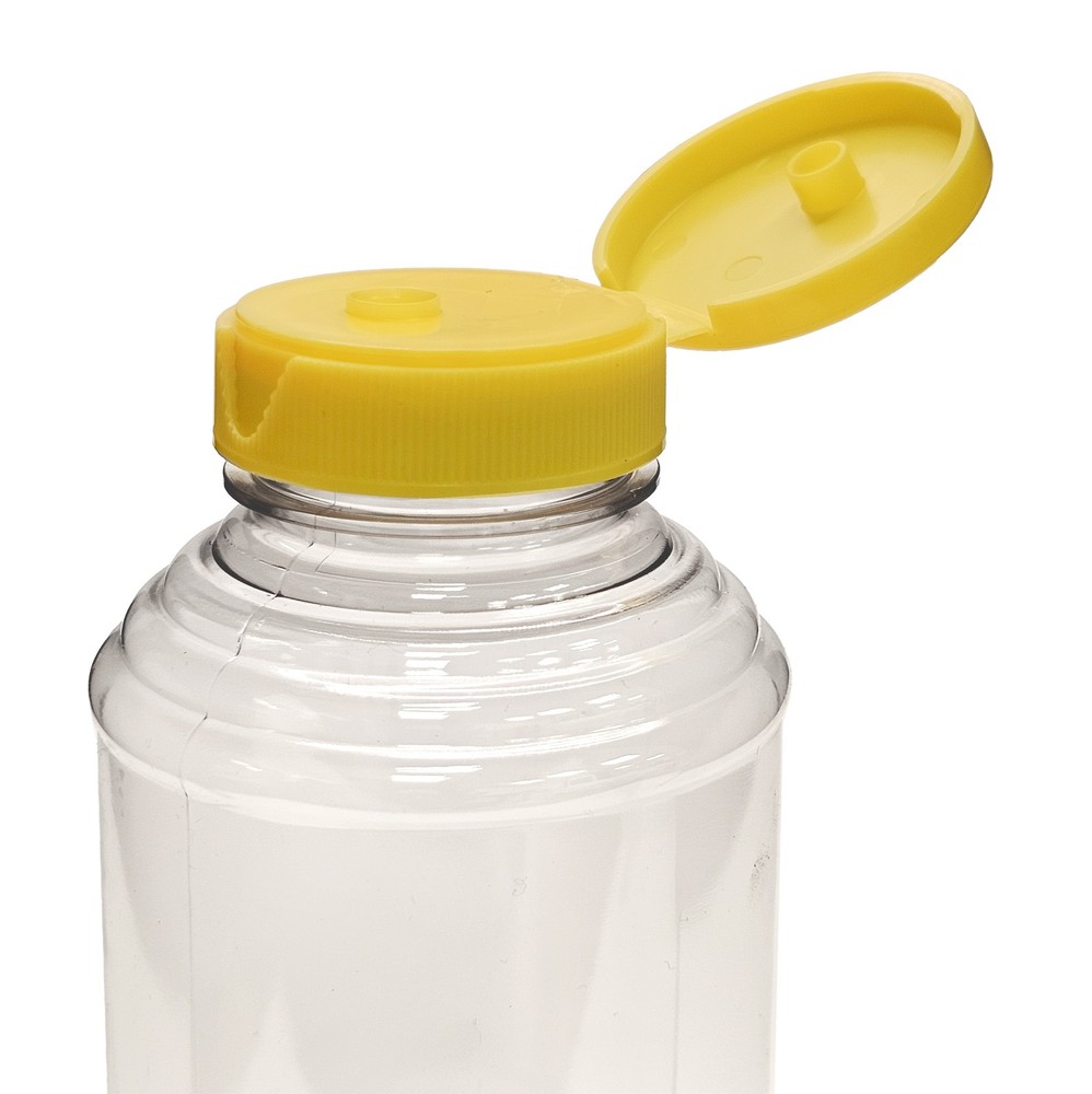 Home Brew Ohio 16oz PET SKEP-Style Honey Bottle with Yellow Flip Cap (Set of 3)